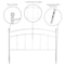Flash Furniture Chair, Woodstock, Queen Headbrd, White Mtal HG-HB1706-WH-Q-GG - alternate 4